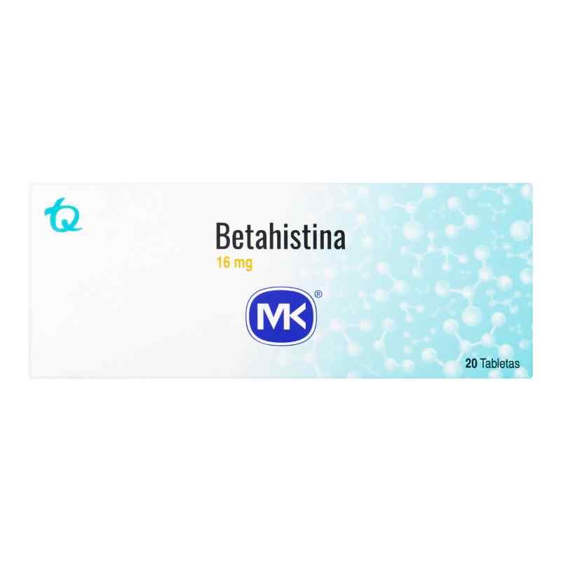 BETAHISTINA 16 MG 20 TABLETAS MK