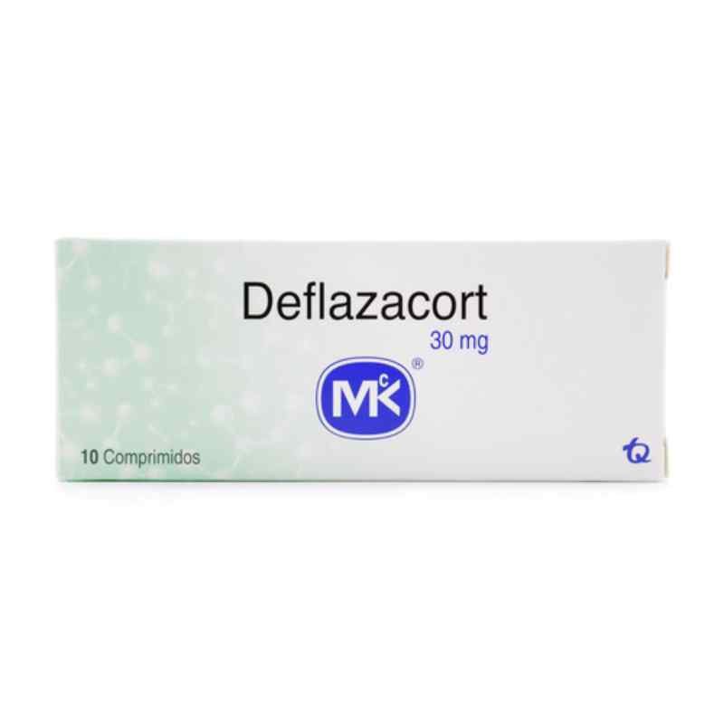 DEFLAZACORT 30 MG CAJA X 10 TABLETAS MK DEFLAZACORT 30 MG CAJA X 10 TABLETAS MK