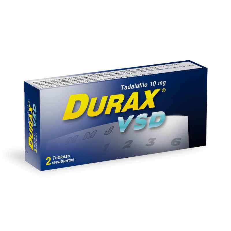 DURAX VSD 10 MG 2 TABLETAS - Droguerías Farmapalacio