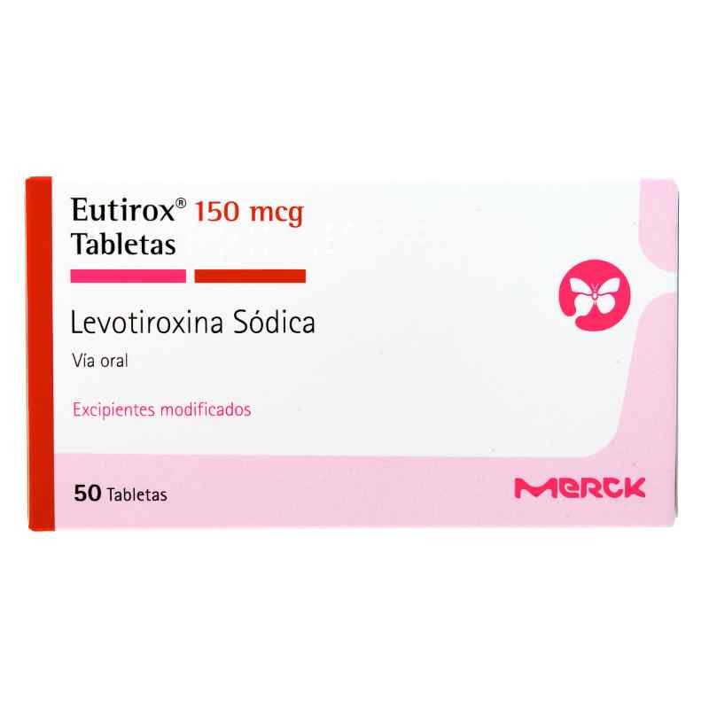 EUTIROX 150 MCG X 50 TABLETAS