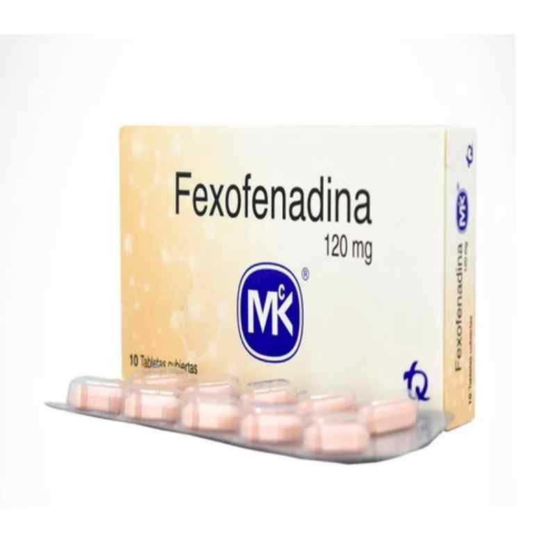 Fexofenadina 120 Mg Caja X 10 Tabletas Mk