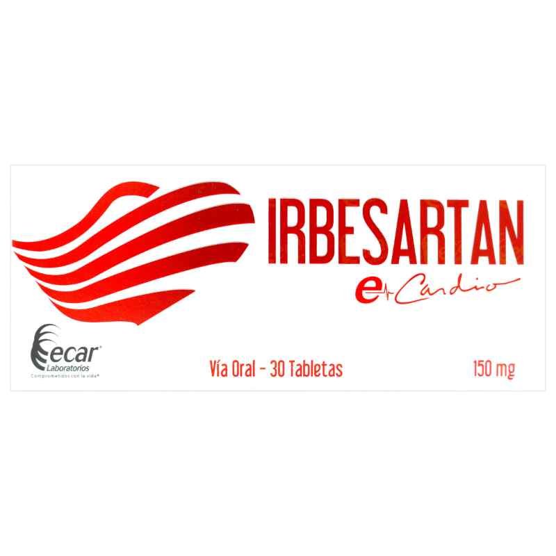 IRBESARTAN 150 MG CAJA X 30 TABLETAS ECAR - Farmapalacio