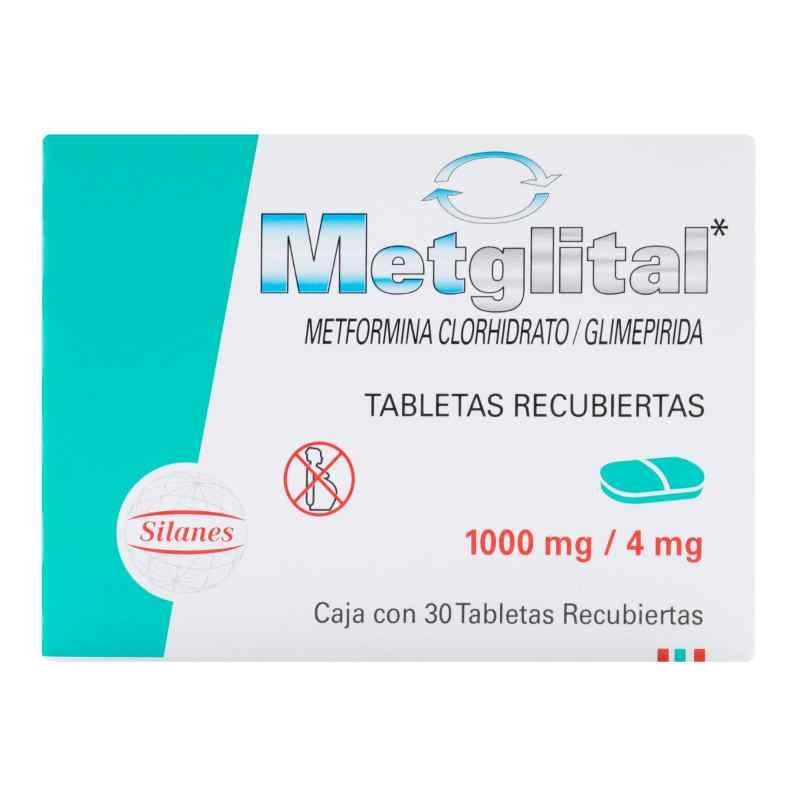 METGLITAL 4 1000 MG CAJA X 30 TABLETAS