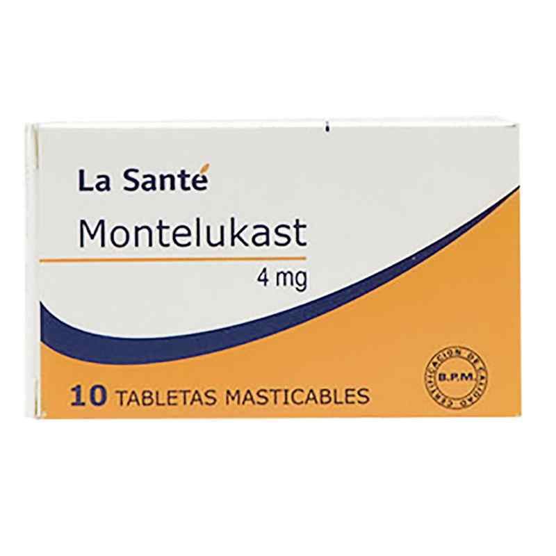 MONTELUKAST 4 MG CAJA X 10 TABLETAS