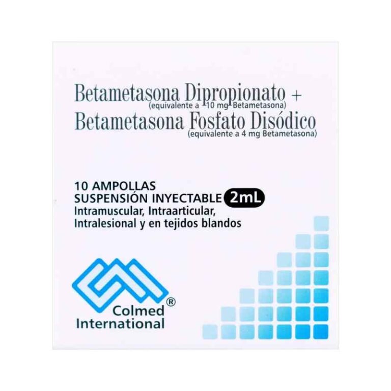 Colme BETAMETASONA DIPROPIONATO + BETAMETASONA FOSFATO 2ML CAJA X 10 AMPOLLAS ...